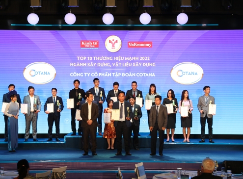 Cotana Group lọt top 10 thương hiệu mạnh Việt Nam ngành Xây dựng